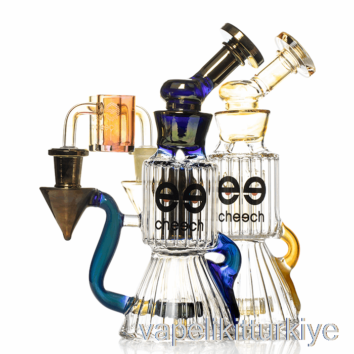 Vape Türkiye Cheech Cam Elmas Tüp Geri Dönüşümcü Dab Teçhizat Altın